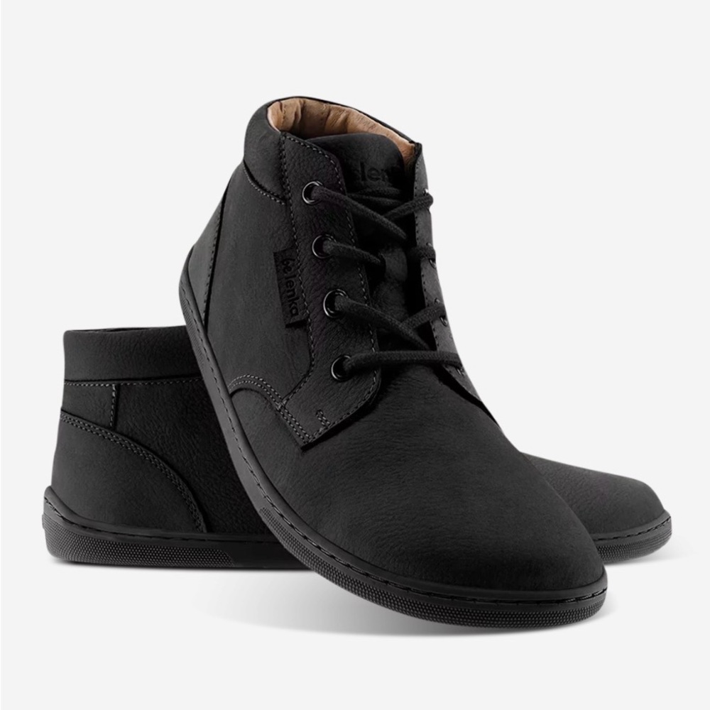 BE LENKA Synergy All Black Barefoot Ankle Boots